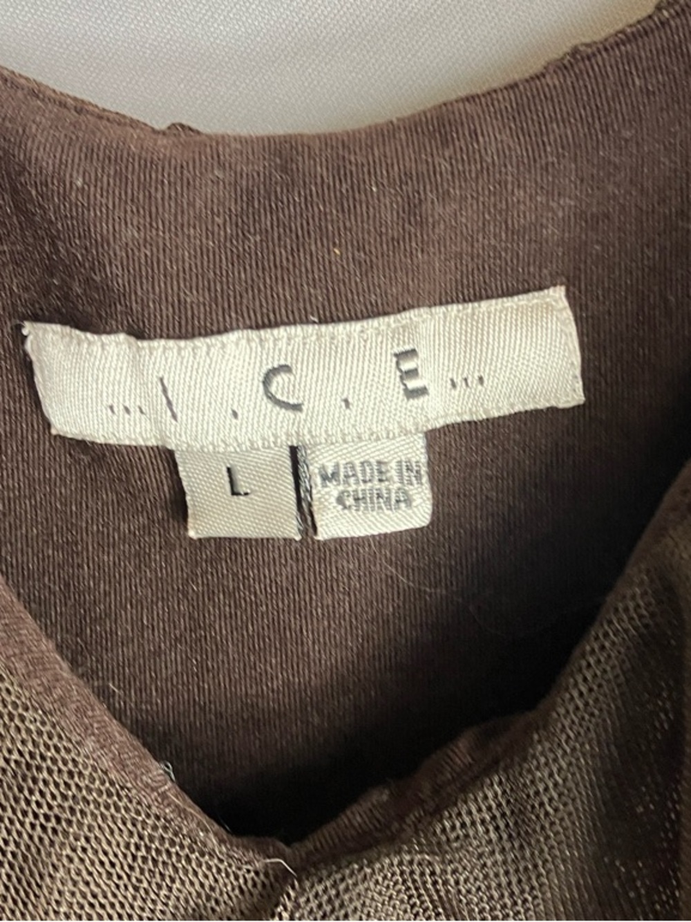 Ice Brown Ruffle Spaghetti Strap Cami - Picture 2 of 8